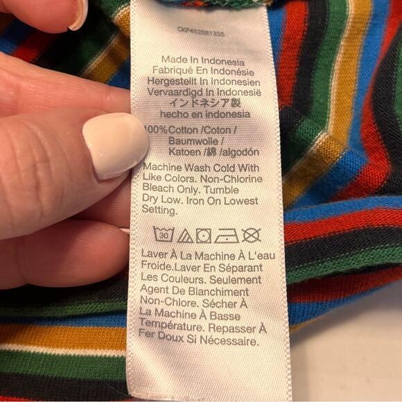 Madewell Luxe Crop Tee in Mathis Stripe XXS - Picture 8 of 10